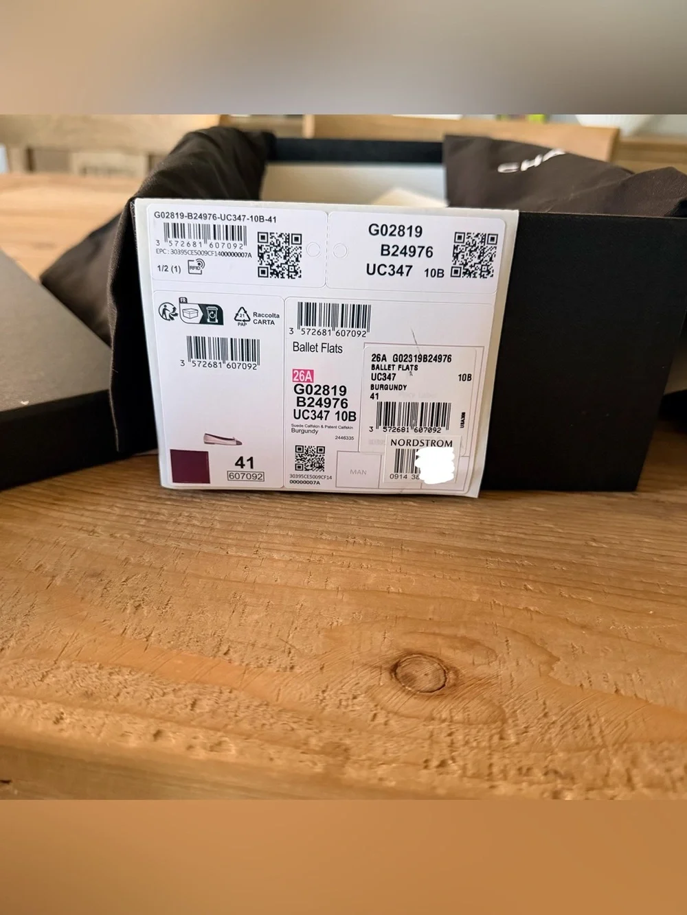 CHANEL Ballet Flats Burgundy 2026